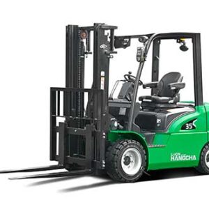 Chariot électrique série XC lithium ion à 4 roues pneumatique contre balancé à conducteur assis