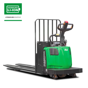 Transpalette électrique série A au lithium-ion a commande arrière à conducteur porté